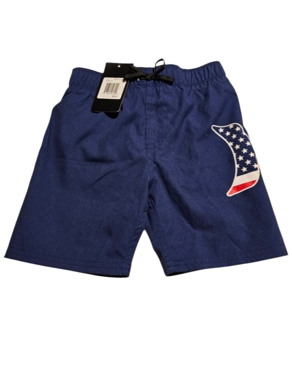 Hurley Boys Americana Board Shorts Blue American Flag Swim Trunks Size 4T NWT